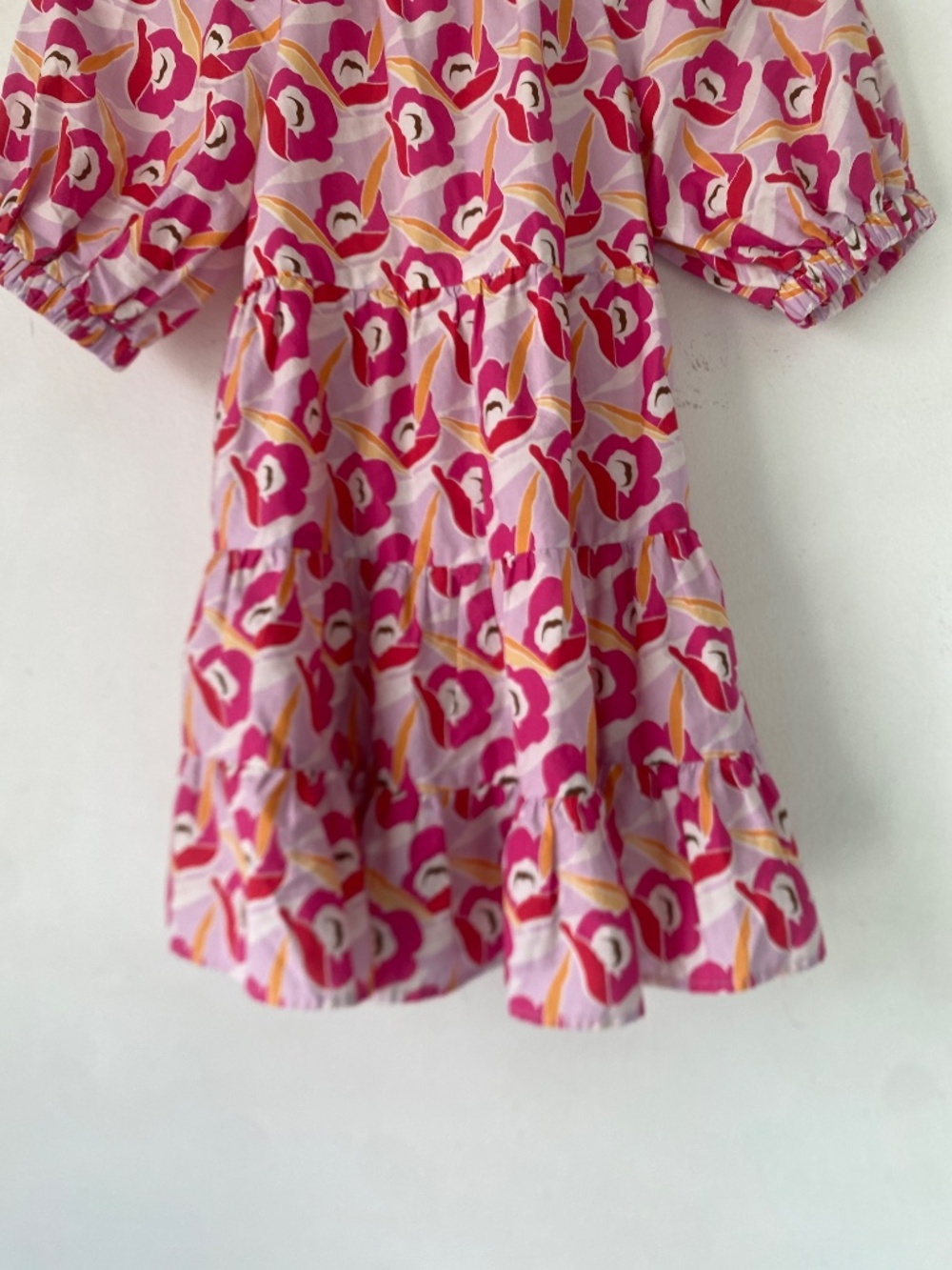 NWT Zara 7 Girl’s Floral Tiered Dress - Picture 10 of 12